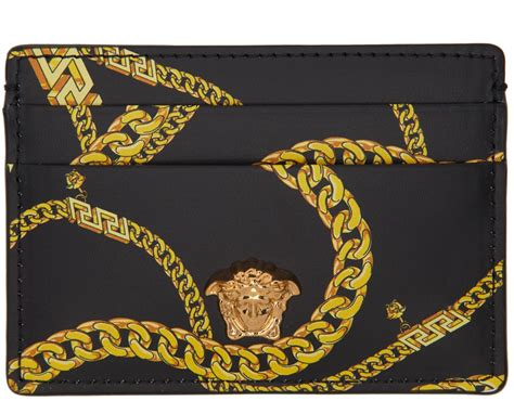 versace black small medusa card holder|Versace la medusa.